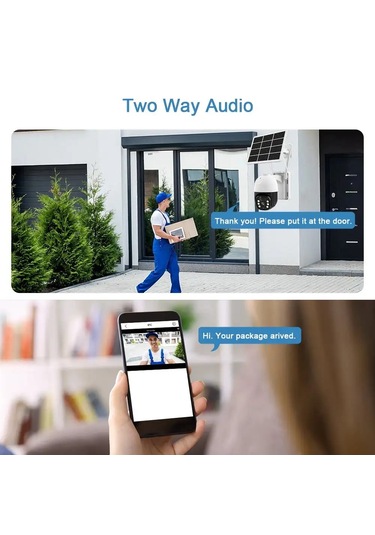 Cmr47 Güneş Panelli Sim Kart İle Çalışan 4g+ Wi-fi 5mp Ip Kamera