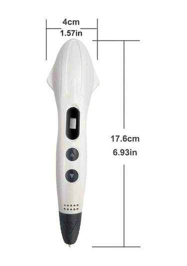 Elmpaly Mavi 3d Kalem Seti: 12 Renk Pla, Şablon Ve  Kutusu İle 3 Boyutlu Çizim