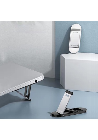 Maiyame Beyaz Plastik Dizüstü Bilgisayar Yükseltici Standı - Katlanabilir Masaüstü Tutucu Çift Paket