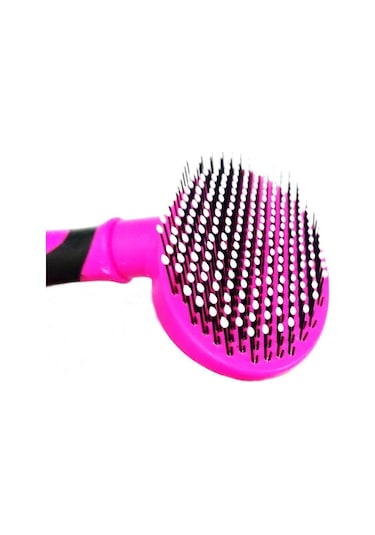 Özel Tasarım İnce Telli Tüy Tarama Kedi Fırçası 16 Cm - Pembe