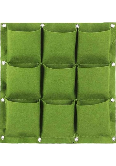 Ulzyvf Duvara Monte Bitki Yetiştirme Torbası - Reedark Pratik Ev Bahçe Dekorasyonu Çantası