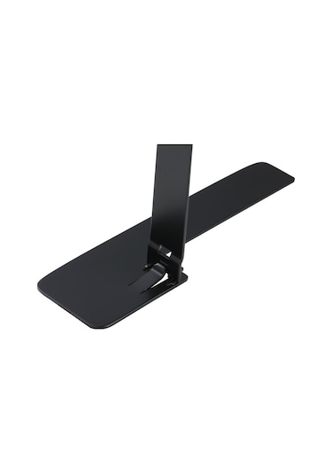 Mufunye Tam Metal Cep Telefonu Tutucu: Ultra İnce, Gizli Arka Yapışkan, Çevirilebilir, Masüstü Folding Stand - Siyah Lakalı