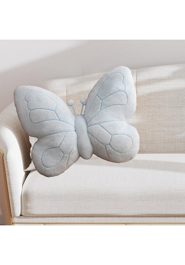 Fastbuy İyileştirilmiş Suntek Kelebek Şeklinde Mavi Yastık Hediyesi, Rahatlatıcı Ve Sevimli Yatak Eşyaları İçin İдеal Mavi