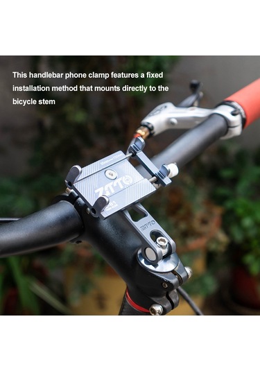 Qingmipy Alüminyum Bisiklet Telefon Tutucu, 5-10cm Genişliğindeki Cihazlar İçin, Siyah, Dağ Bisikleti Ve Bisikletler İçin Dayanıklı Tutucu