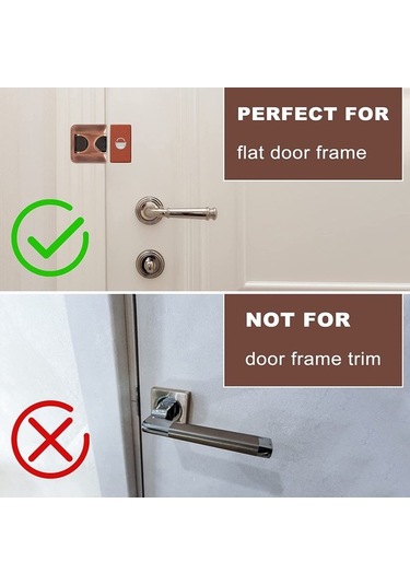 Pazly Ev Kapısı Güvenlik Mandalı, Çinko Alaşım, İçe Doğru Kapı İçin, Kuvvetli Korumalı Kilit, Kullanıcı Dostu Tasarım, Bronz Renk Bronze