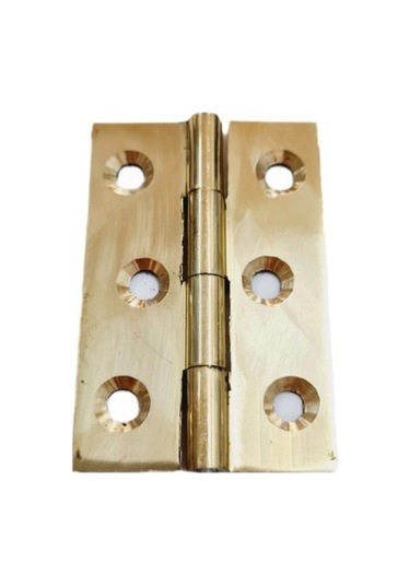 Pirinç Sabit Yaprak Menteşe 60x40x2 Mm 6 Cm Dekoratif Menteşe / 5 Adet