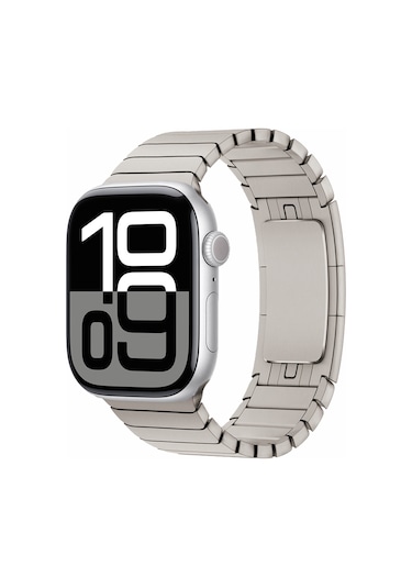 Watch 10 46mm Uyumlu Krd-35 Metal Kordon-titanyum