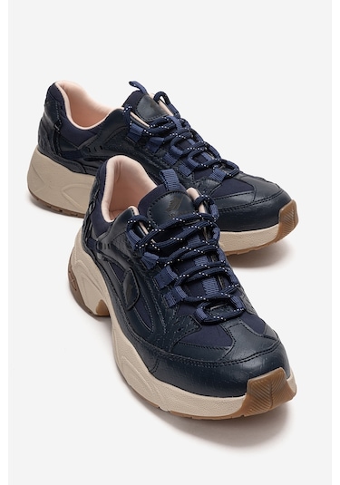 Luvishoes Letty Lacivert Baskı Scuba Kadın Spor Ayakkabı Lacivert