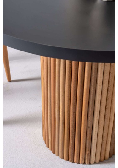 Petra Modern Yemek Masası Takım 4 Sandalye Antresit