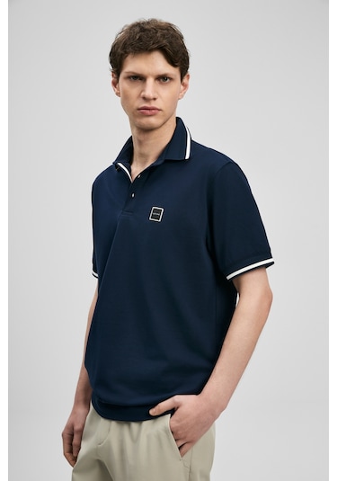 Lufian Grom Smart Erkek Polo Tişört Lacivert Lacivert 111040232100200 Lacivert