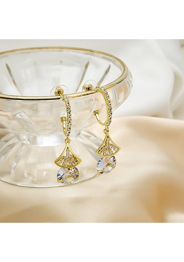 Samdoo Moda Küçük Küpeler - Şık Yıldız Desenli Kristal Ohrringe - Unik Stili Gösterin - E3848 Diğer