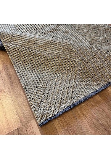 Hoom Rugs Mirel 7311 Yeşil Kaymaz Pamuklu Dekoratif Kilim
