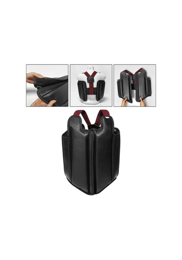 Pazly Suntek Profesyonel Karate Göğüs Koruyucusu Mma Muay Thai S Model Siyah Siyah