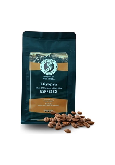 Etiyopya Çekirdek Kahve Sidamo Gr4, %100 Arabica, Espresso Için Özel Kavrulmuş 250g Çekirdek Kahve