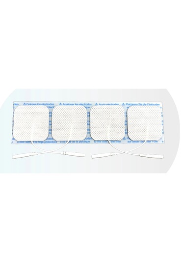 Tens Elektrod Pedi 5x5 Cm Kablolu 4lü Paket 10 Adet