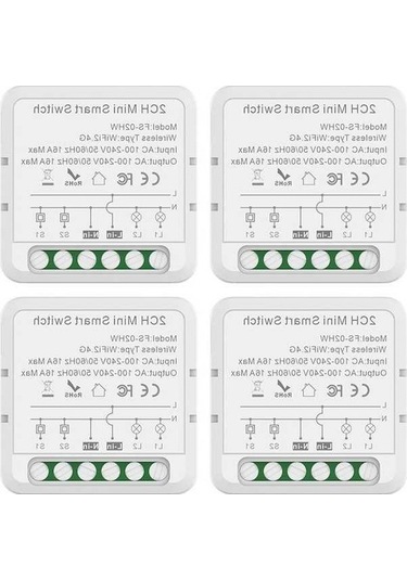 Dancemonkey Akıllı Wifi Anahtarı - 16a Çift Yönlü, Tuya Zamanlayıcı Ve Sesli Komut/ Beyaz