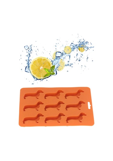 Konesam 9'lu Köpek Şekilli Silikon Molde - Gıda Grubu Bpa-free Buzluk, Çikolata Ve Pastane Kalıbı Diğer