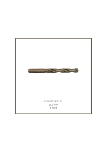 Hss Matkap Ucu 15 Mm, Metal, Ahşap, Plastik İçin 4 Adet