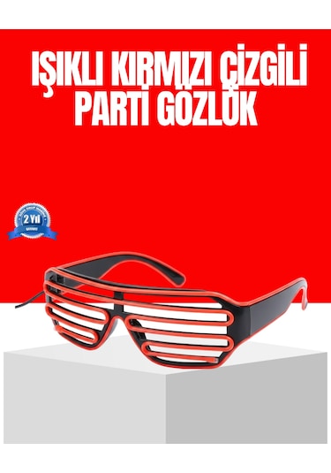 Dikkat Çeken Tasarımlı Led Işıklı Eğlence Gözlüğü