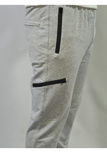 Jump Erkek Slim Fit Pamuklu 2 İplik Eşofman Altı Melanj Gri Jump Erkek Slim Fit Pamuklu 2 İplik Eşofman Altı Melanj Gri