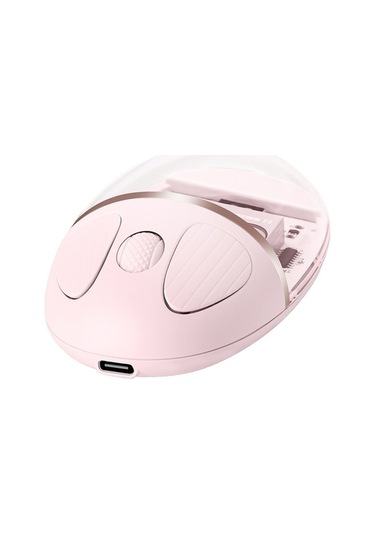 Flybuy Benwıs Ot-cms-wh Kristal 2.4 Ghz Kablosuz Farklı Bluetooth Mouse OT-CMS-WH