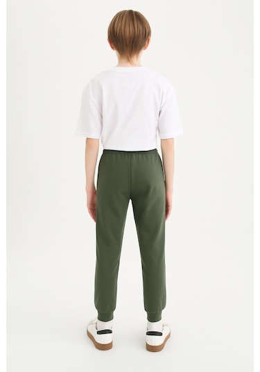 Erkek Çocuk Basic Jogger Paça Okul Eşofman Altı Ak-2350 Haki