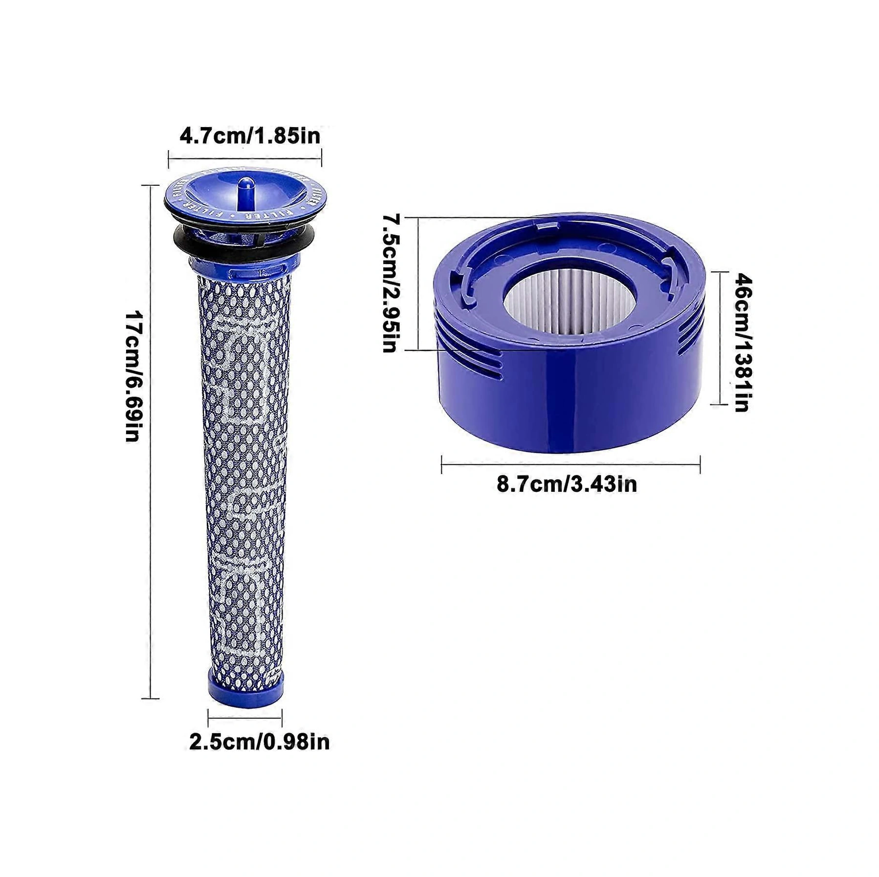 Filtresi, V8 V7 Yedek Filtresi, V6 V7 V8 İçin 2 Adet Ön Filtre, V7 V8 İçin 2 Adet Son Filtre Temizlik B'li