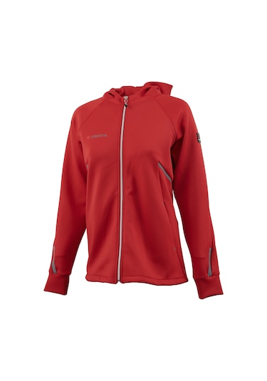 Cresta Outdoor Reflektör Baskılı Kapüşonlu Kadın Hafif Ceket