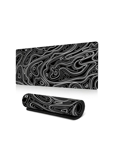 Cbtx 300 X 600 X 3mm Soyut Desenli Kauçuk Mouse Pad Kaymaz Büyük Mouse Mat - Stil K