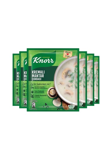 Knorr Kremalı Mantar Çorbası 6 x 63 G