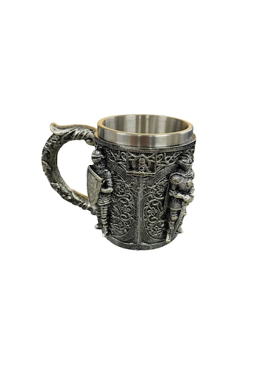 Şövalye Figürlü Paslanmaz Çelik Kupa