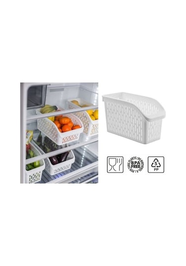 4 Adet Buzdolabı  Içi Düzenleyici Dolap Içi Düzenleyici Organizer