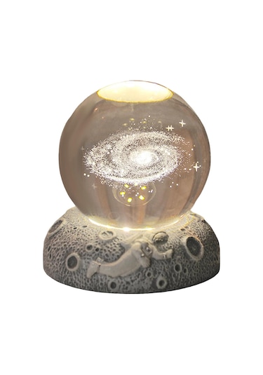 Homyl Yatak Odası Oturma Başucu Için Kristal Top Gece Lambası Samanyolu Çok Renkli