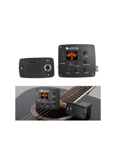 Joyo Je-305 Akustik Gitar Piezo Pikap Preamp 4-band Siyah