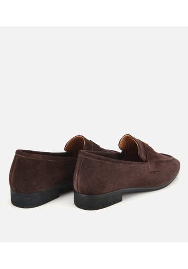 Hotiç Kadın Süet Deri Kahverengi Yumuşak Dokulu Klasik Loafer 01ayh312410a480 01ayh312410a480 Kahverengi