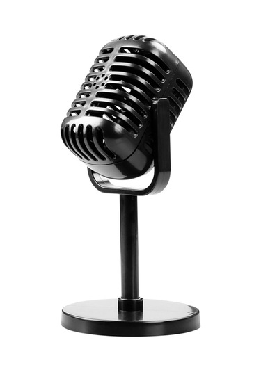 Padalink Retro Simülasyon Mikrofon, Film Ve Fotoğraf Çekimleri İçin Gerçekçi Sahne Propsu, Gümüş Rengi Oyuncağı