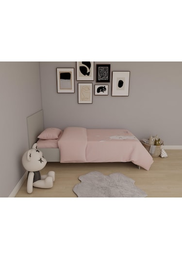 Letto Tek Kişilik Karyola Kül Gri Renk