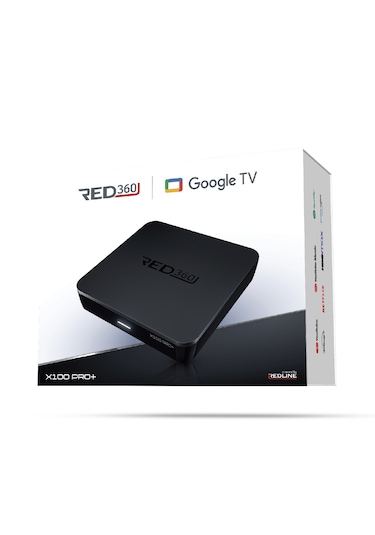 RED360 X100 Pro Google TV Box + 12 Aylık D-Smart GO