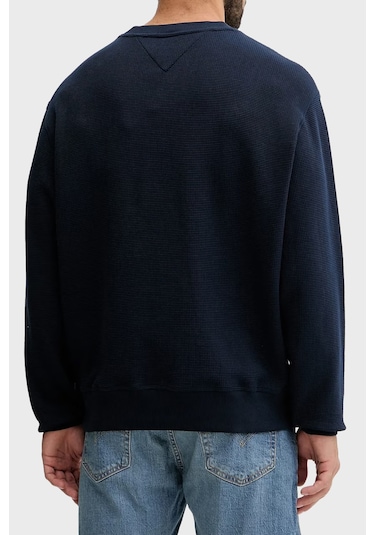 Tommy Jeans Erkek Sweat Dm0dm21622 C1g Lacivert Lacivert