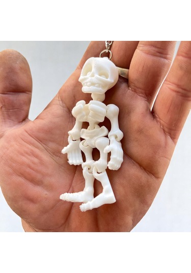 Dikiz Aynası Bilgisayar Kasa Süsü İskelet Anahtarlık