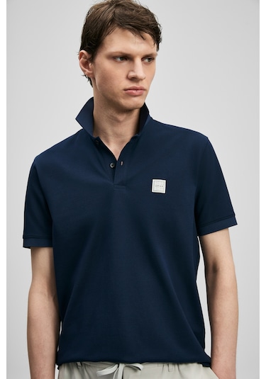 Lufian Carter Smart Erkek Polo Tişört Lacivert Lacivert 111040233100200 Lacivert