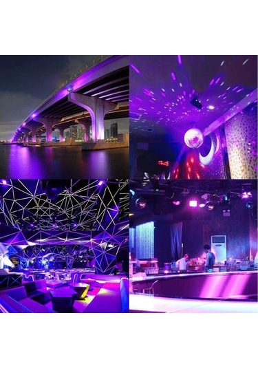 Uv Işık Çubuğu Otomatik Mor Işık Lamba Parti Disko Dekorasyon Işık Uv 385-405nm Çok Renkli