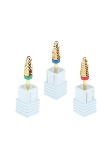 Homyl 3 Renk Alaşımlı Tırnak Matkap Uçları İpuçları