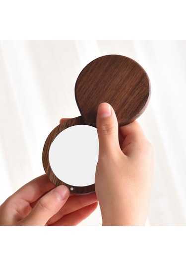 Dolıty Makyaj Aynası Dekorasyonu 360 Dönen Ceviz-ağacı Ceviz Ağacı