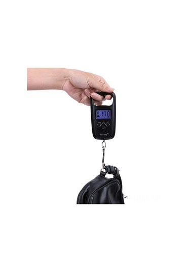 Suofeng 50kg Dijital Taşınabilir Lcd Elektronik Terazi - Bagaj, Balıkçılık, Kargo İçin Kanca Tipi Ağırlık Ölçer Pil Dahil Değil