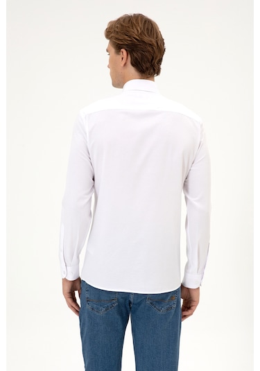 U.s. Polo Assn. Erkek Beyaz Gömlek Basic 50316723-vr013 Beyaz