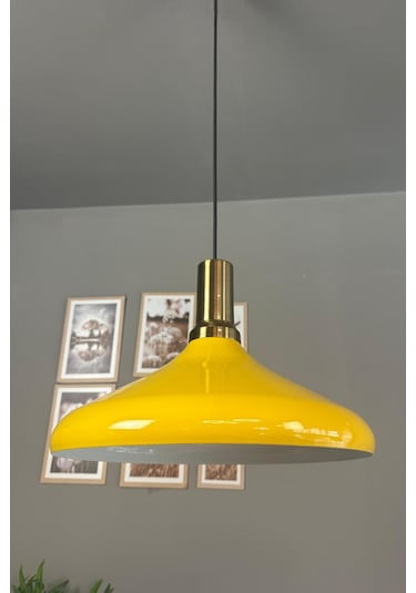 Champion Açık Sarı Eskitme Fener Başlık Tekli Avize Sarkıt Salon Mutfak Butik Aydınlatma Avizeler Açık Sarı