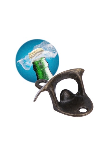 2 Adet Vintage Şişe Açıcı Duvara Monte Şarap Birası Açıcı Antika Bronz Diğer