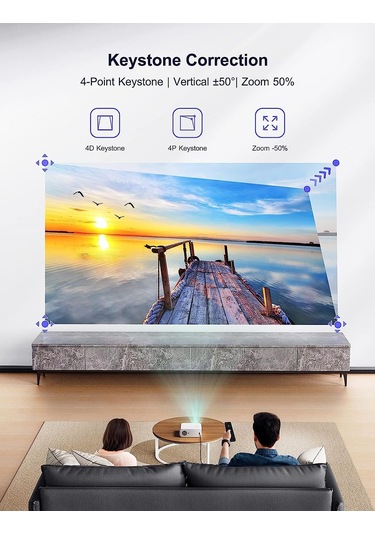 Wimius S26 Wifi-Bluetooth 1080P Film Projektörü