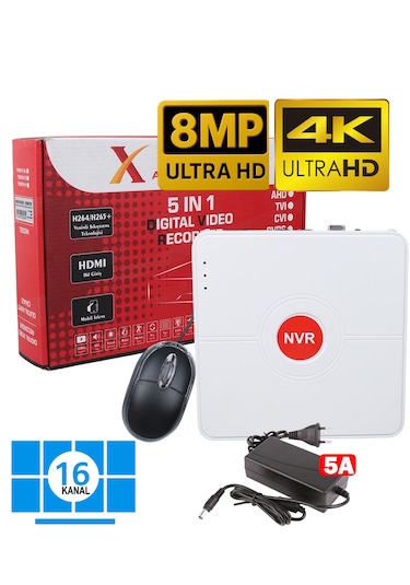 Ventus 8mp Xmeye İcsee 16 Kanal Kayıt Cihazı Nvr 4k
